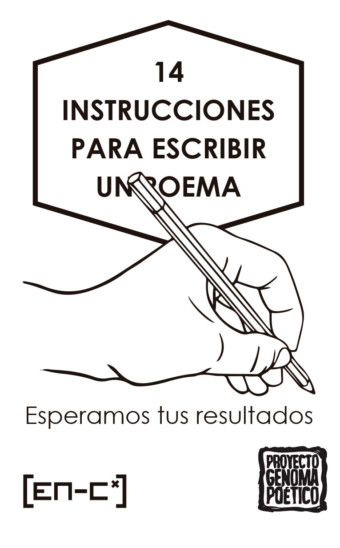 14 INSTRUCCIONES PARA ESCRIBIR UN POEMA